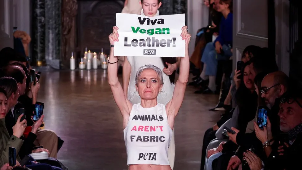 Peta’s Protest at Victoria Beckham’s Show